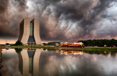 Fermilab under cloudy skies