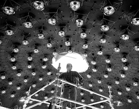 1500 photosensors placed inside the underground tank of the MiniBooNE experiment