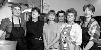The Chez Leon Crew from left, Tita Jensen, Chivas Makaroplos, Cathy Lootens, Mirna Rojas, Flora Shockley, and Konnie Barnes, not pictured Emily Alcorn