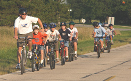 A Cub Scout Pack took to the Fermilab trails in August.