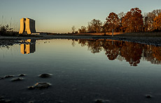 nature, landscape, buildings, Wilson Hall, water, pond