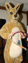 Heath O'Connell dressed as Professor Can-Do-Kangaroo