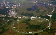 Aerial view of the Tevatron