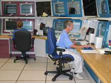 The control room at Feynman Computing Center
