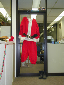 IT Managers Santa suit