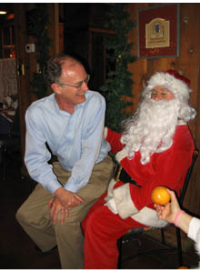 Mike Witherell and Santa
