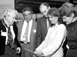 Dresselhaus, DOE's Peter Rosen, Mike Witherell, Judy Jackson and DOE's Jane Monhart