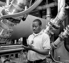 Maurice Ball in the Main Injector pump room