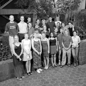 Interns gather at Wilson Hall