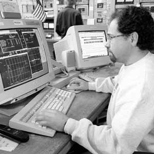 Salah Chaurize an Operator working in the Main Control Room