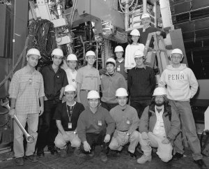 University of Pennsylvania group at CDF collision hall