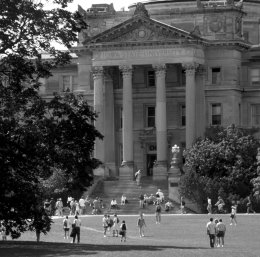 Beardshear Hall, the central administration building of Iowa State University