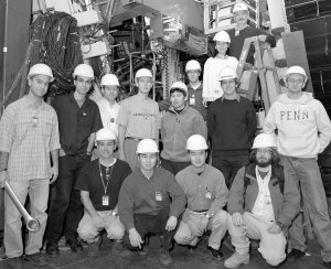 Nigel Lockyer and the University of Pennsylvania group at CDF Collision Hall.