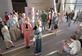 The Ramsey Auditorium lobby will again be buzzing for the 2002-2003 Fermilab Arts Series.