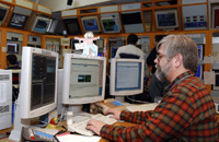 Flat Stanley visits the Main Control Room.