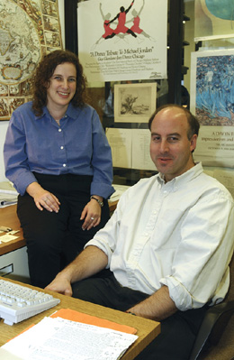 Theoretical astrophysicists Idit Zehavi (left) and Joshua Frieman have used astrophysics analysis techniques to investigate clustering in the mouse genome, as related to autoimmune arthritis. Said Zehavi: Josh and I were talking one day, and we both thought we were working on the two most important things we can imagine the universe and the genome.