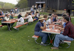 On May 9, the 640-employee Particle Physics Division held a picnic to celebrate one million man-hours without an employee becoming work-restricted or missing a workday due to a work-related accident.