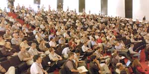 About 700 scientists attended the Lepton-Photon Symposium at Fermilab. Because of visa problems attendance - especially from Russia and China - was down compared to previous years.