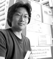 Masahi Tanaka's poster on the search for radiative B decays at CDF won third prize in the New Perspectives Poster Contest.