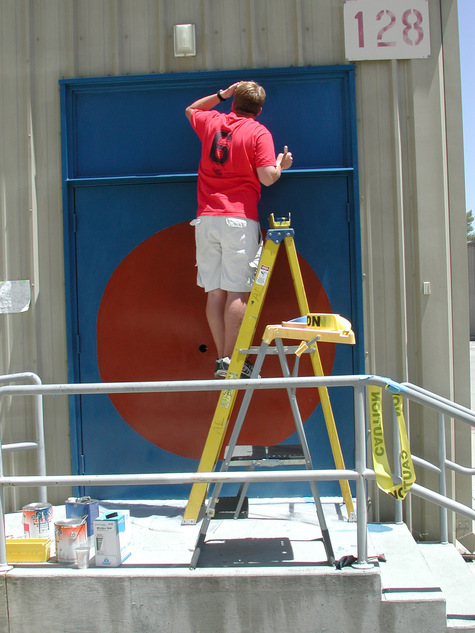 FNAL graphic painted on a SLAC building as part of
the SLAC 40th anniversary festivities.