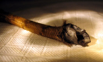 high voltage cable that had burned open