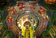Installation of world's largest silicon tracking detector at the CMS experiment (Courtesy of CERN)